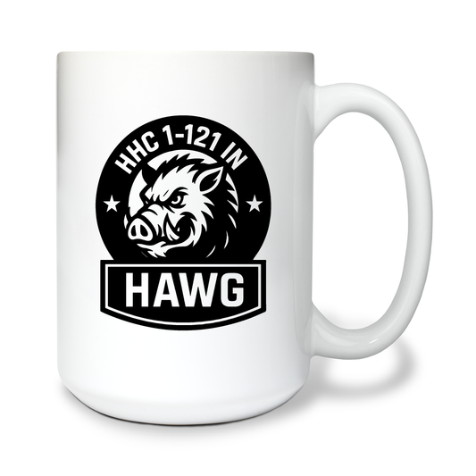 HHC/1-121 IN 15 oz White Ceramic Mug - U8AXqf