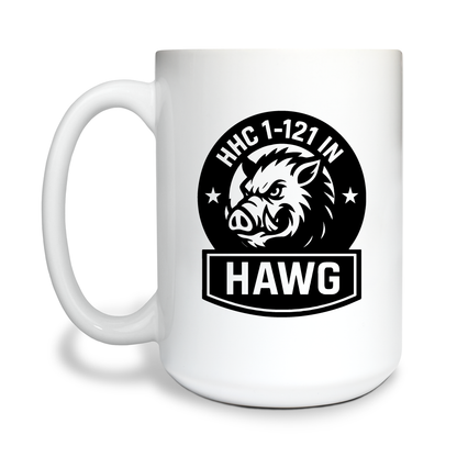 HHC/1-121 IN 15 oz White Ceramic Mug - U8AXqf