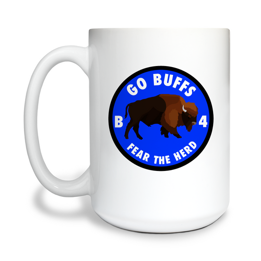 4th REG, BTD 15 oz White Ceramic Mug - UeezZb