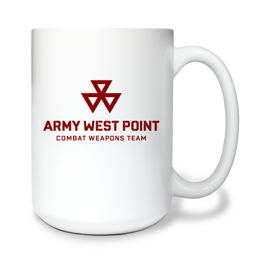 USMA Combat Weapons Team 15 oz White Ceramic Mug - nvmyLS