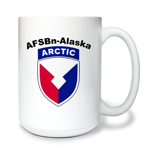 Army Field Support Battalion-Alaska 15 oz White Ceramic Mug - qvUVWp