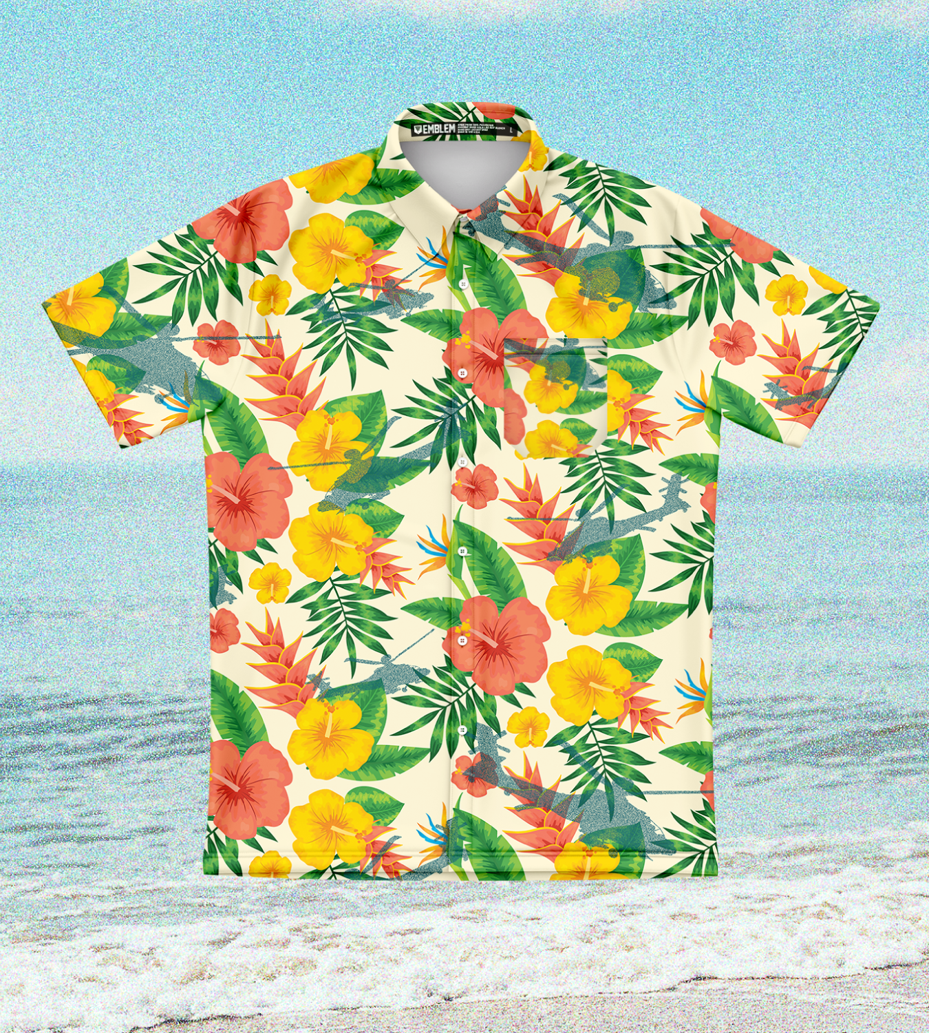 Emblem Party Series Core Men's SS Performance Party Shirt - Apache Paradise