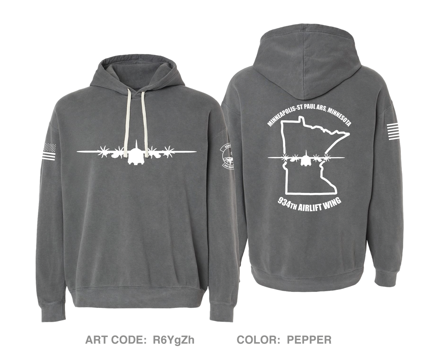 934th AES Comfort Unisex Hooded Sweatshirt - R6YgZh