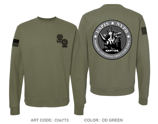 USPIS|NYPD RAPTOR Task Force Comfort Unisex Crewneck Sweatshirt - Chk7T3