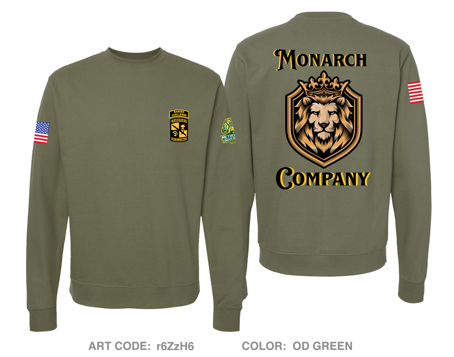 Monarch Company Comfort Unisex Crewneck Sweatshirt - r6ZzH6