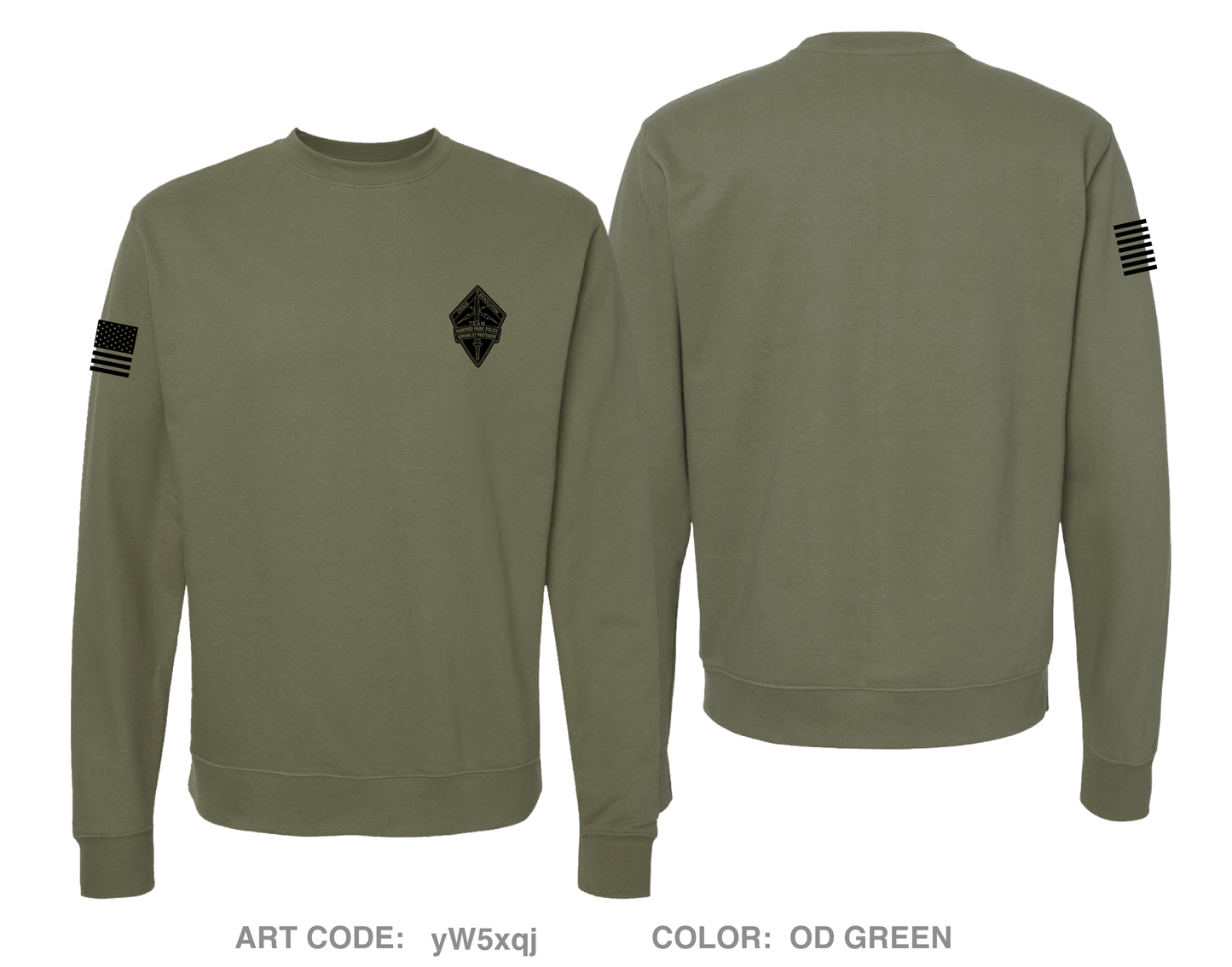 Hanover Park Police CRT Comfort Unisex Crewneck Sweatshirt - yW5xqj