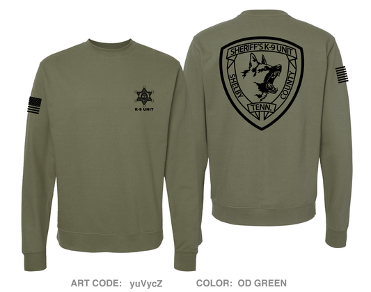 Shelby County Sheriff’s K-9 Unit Store 1 Comfort Unisex Crewneck Sweatshirt - yuVycZ