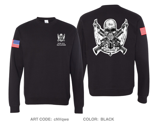 B Co, 2-5 BN, HQ Platoon Comfort Unisex Crewneck Sweatshirt - cNVqwe