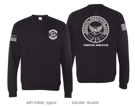 Mississippi Department of Corrections Special Response Team Comfort Unisex Crewneck Sweatshirt - jfgZJ3