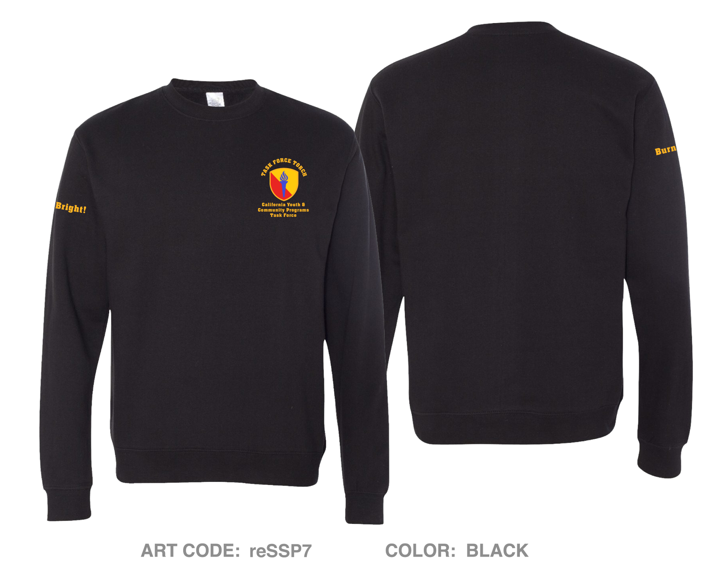 California Military Department - Youth & Community Programs Task Force  Comfort Unisex Crewneck Sweatshirt - reSSP7