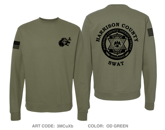 Harrison County SWAT Comfort Unisex Crewneck Sweatshirt - 3MCuXb