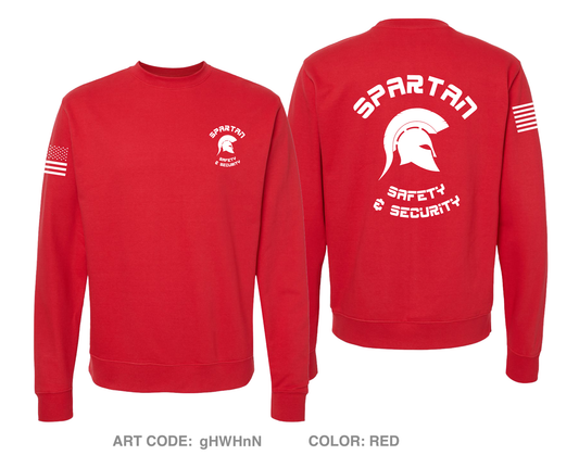 Spartan Safety & Security STORE 1  Comfort Unisex Crewneck Sweatshirt - gHWHnN