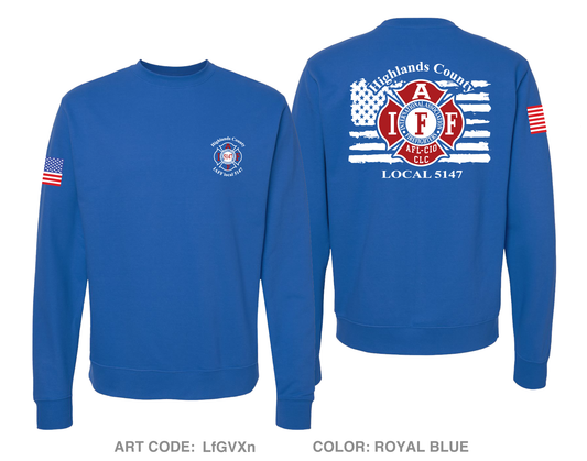 Highlands County Professional EMS & Firefighters Local 5147 Comfort Unisex Crewneck Sweatshirt - LfGVXn