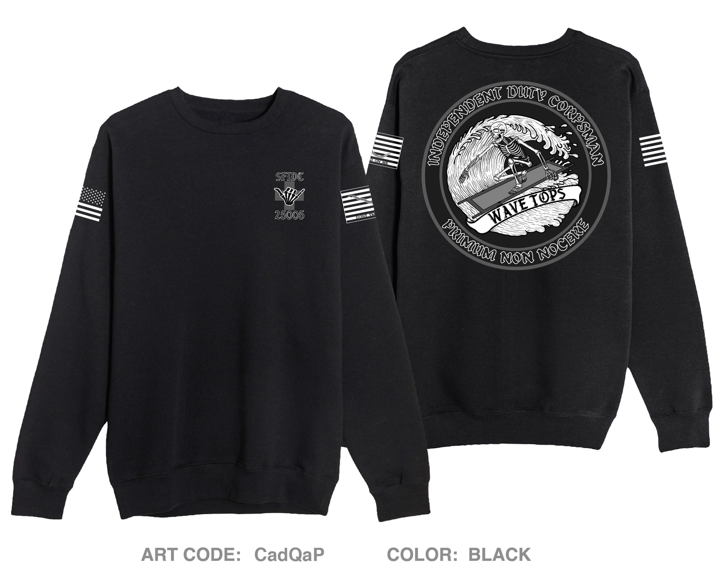 SFIDC CLASS 25005 Comfort Unisex Crewneck Sweatshirt - CadQaP