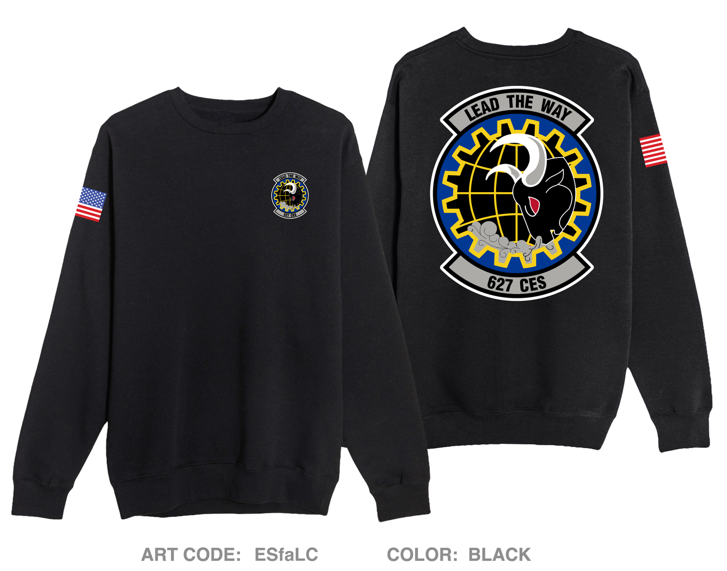 627th Civil Engineer Squadron Comfort Unisex Crewneck Sweatshirt - ESfaLC