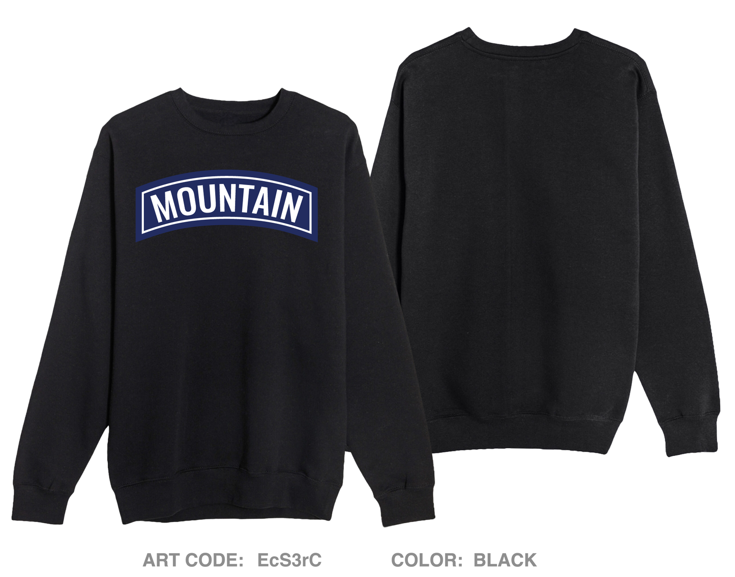 Mountain Training Group Comfort Unisex Crewneck Sweatshirt - EcS3rC