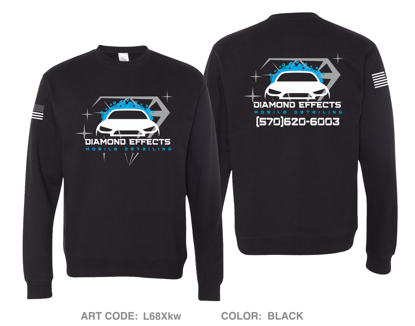 Diamond effects Mobile detailing Comfort Unisex Crewneck Sweatshirt - L68Xkw