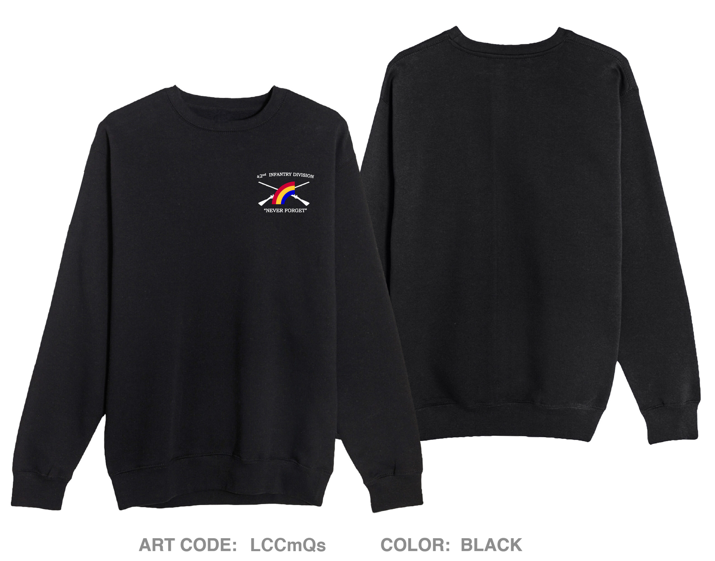 42nd ID Fundraising Collection Comfort Unisex Crewneck Sweatshirt - LCCmQs