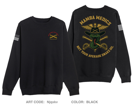 2-106 CAV MEDICS Comfort Unisex Crewneck Sweatshirt - Njqxkv