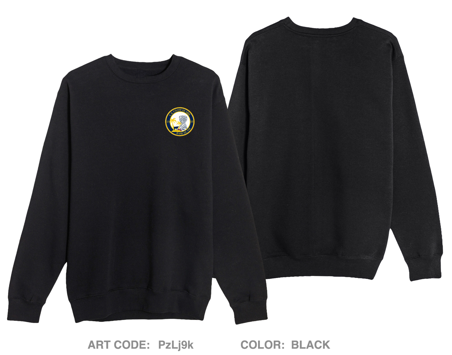USCG Base Guam Comfort Unisex Crewneck Sweatshirt - PzLj9k