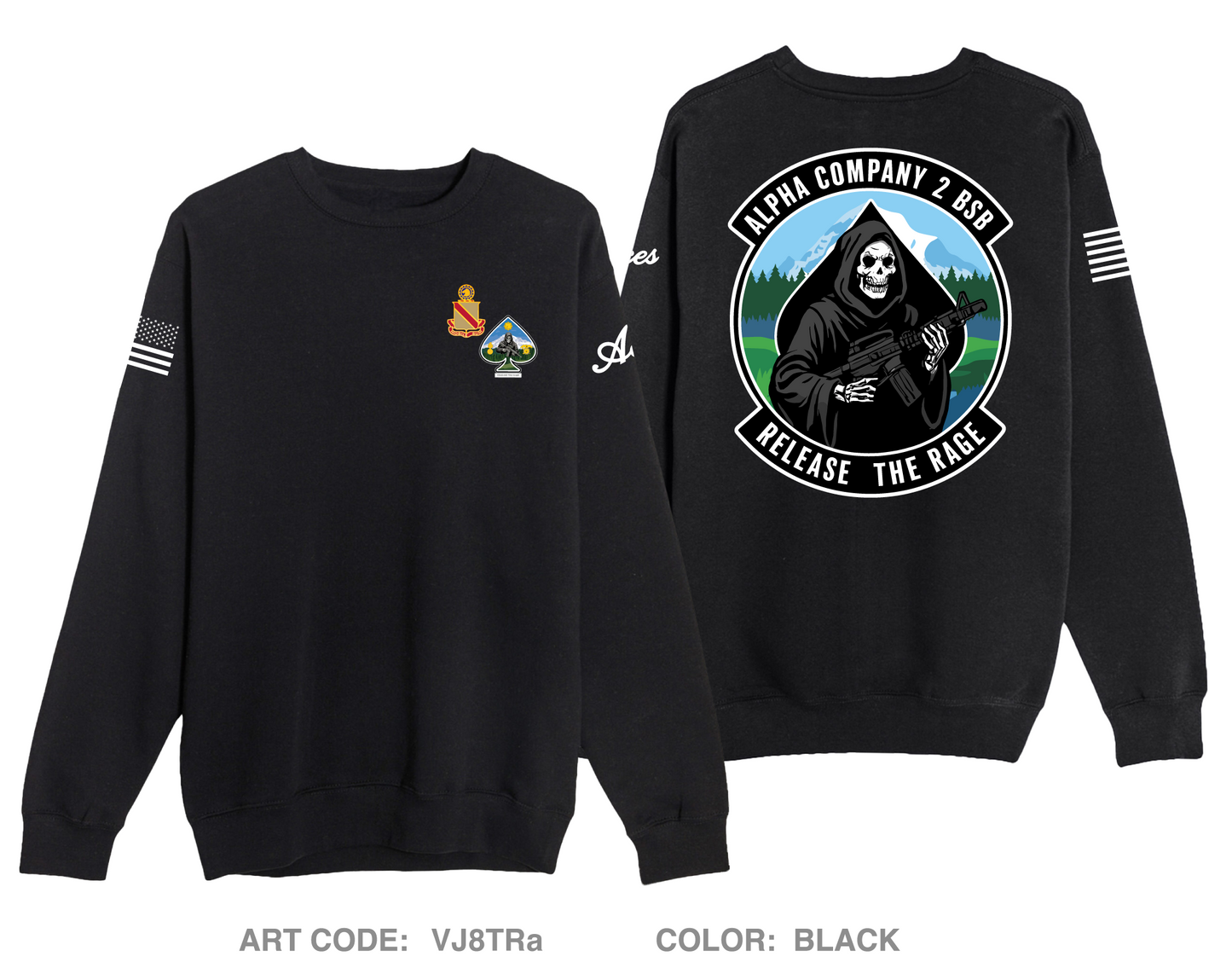 Alpha Company, 2D BSB Comfort Unisex Crewneck Sweatshirt - VJ8TRa
