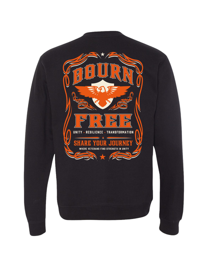 Bourn Free Comfort Unisex Crewneck Sweatshirt - Unity.Resilience.Transformation