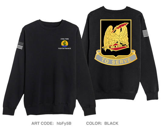 376th Finance Battalion Unisex Crewneck Sweatshirt - hbFy5B