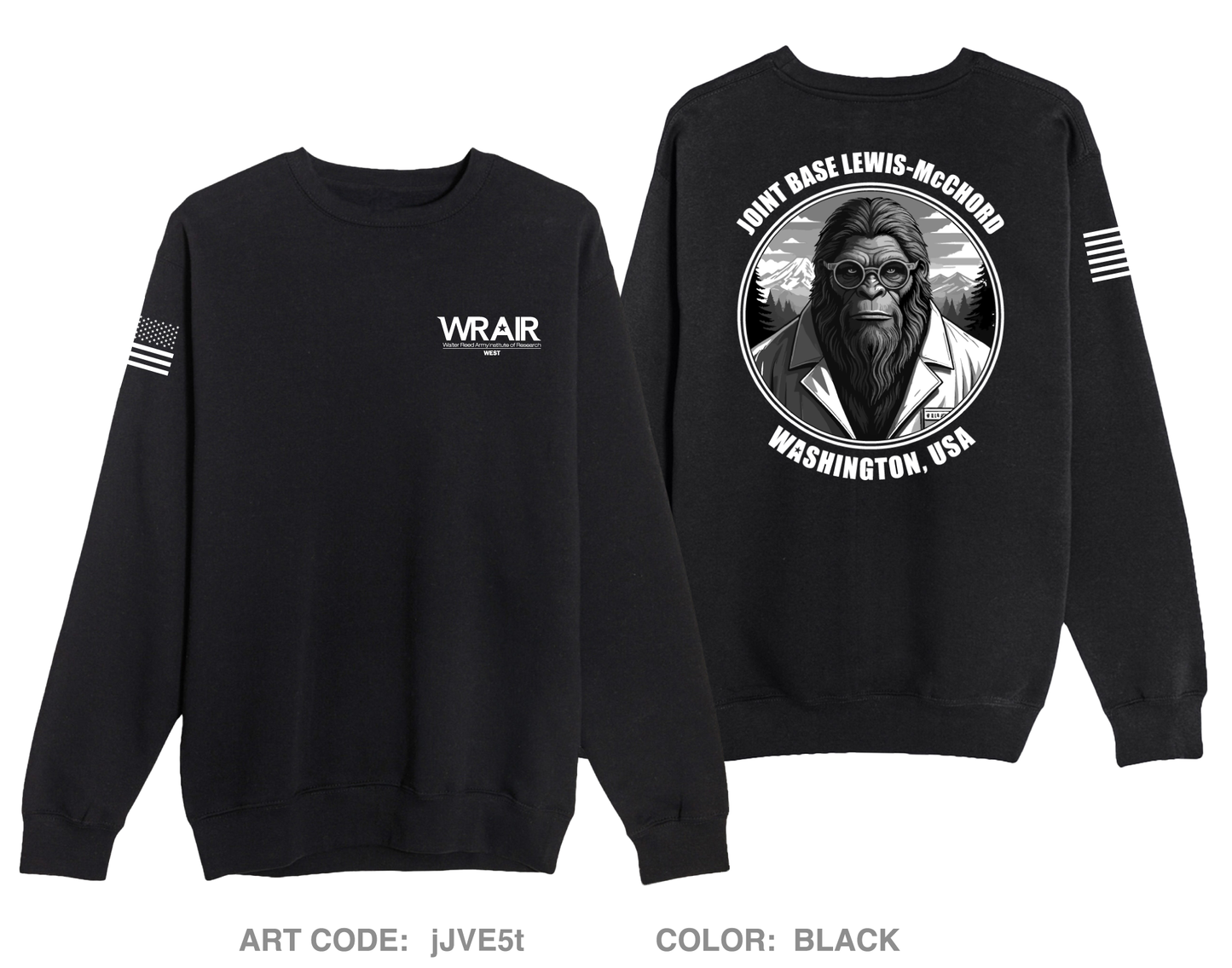 Walter Reed Army Institute of Research - West (WRAIR-W) Comfort Unisex Crewneck Sweatshirt - jJVE5t