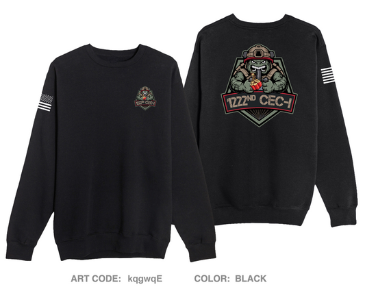 1222 Combat Engineer Company- Infantry Comfort Unisex Crewneck Sweatshirt - kqgwqE
