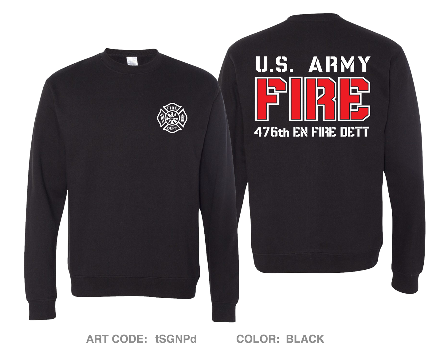 476th Engineer Fire Detachment Comfort Unisex Crewneck Sweatshirt - tSGNPd