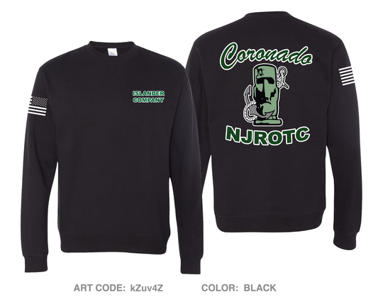 Coronado High School Navy JROTC Comfort Unisex Crewneck Sweatshirt - kZuv4Z