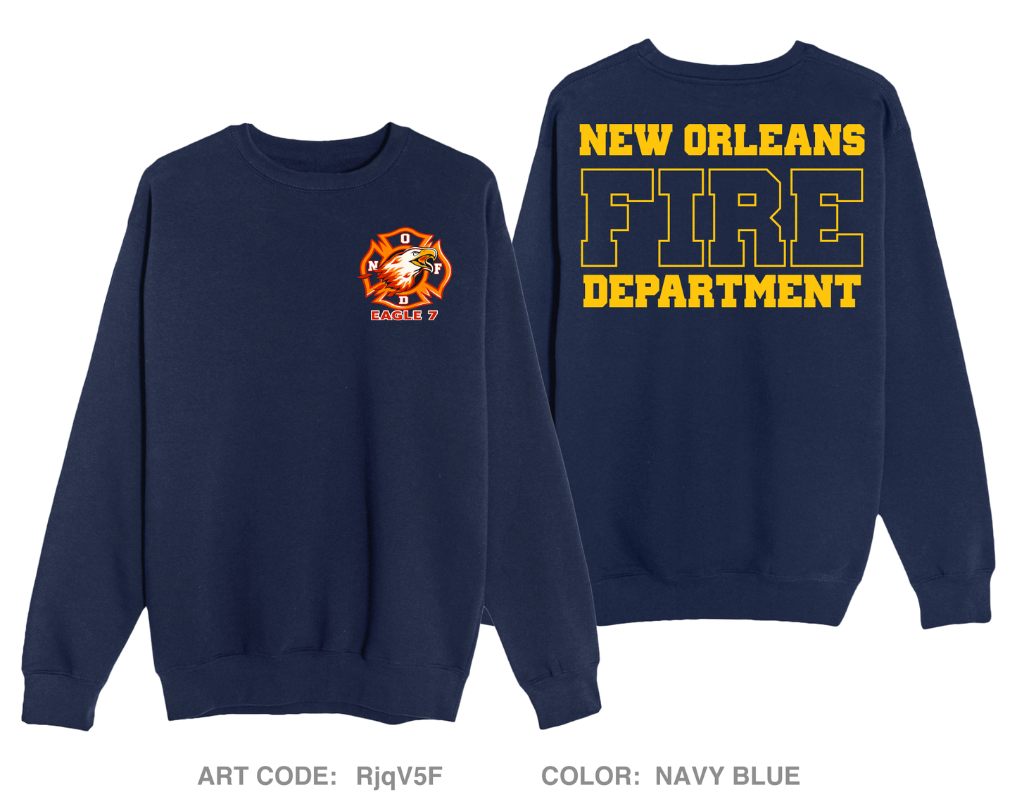 NOFD Eagle 7 Comfort Unisex Crewneck Sweatshirt - RjqV5F