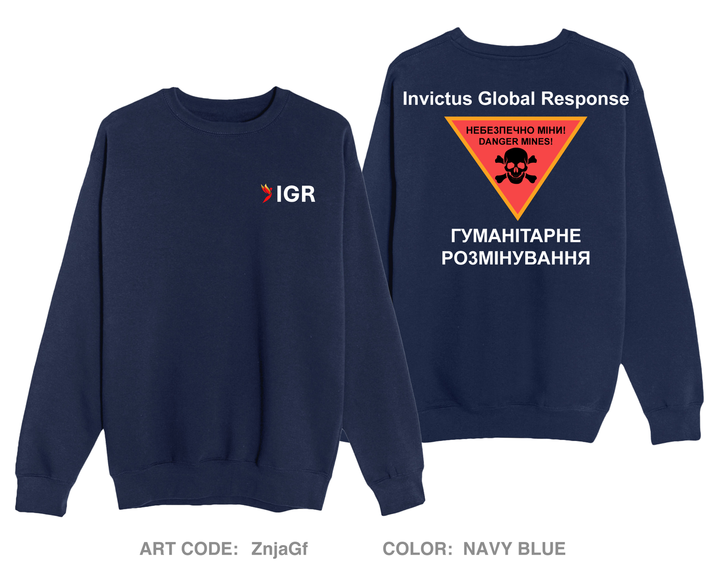 Invictus Global Response Comfort Unisex Crewneck Sweatshirt - ZnjaGf