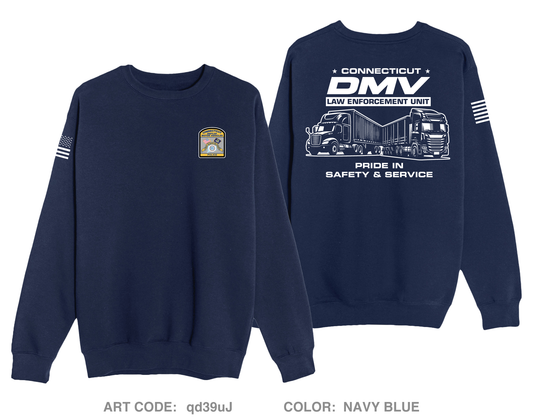 Connecticut DMV Police Department Comfort Unisex Crewneck Sweatshirt - qd39uJ
