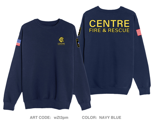 Centre Fire Department Comfort Unisex Crewneck Sweatshirt - wZt3pm