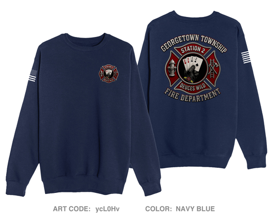 GTFD Station 2 Fundraising Collection Comfort Unisex Crewneck Sweatshirt - ycL0Hv