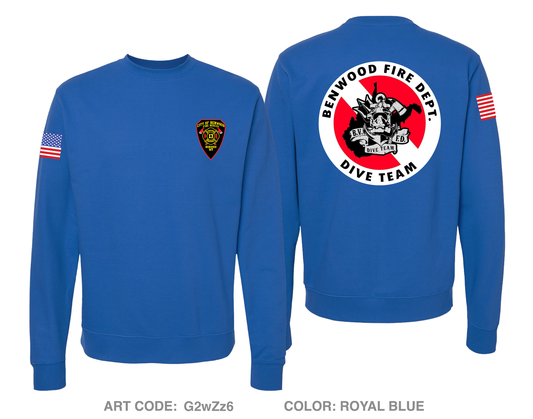 Benwood Fire Station Comfort Unisex Crewneck Sweatshirt - G2wZz6