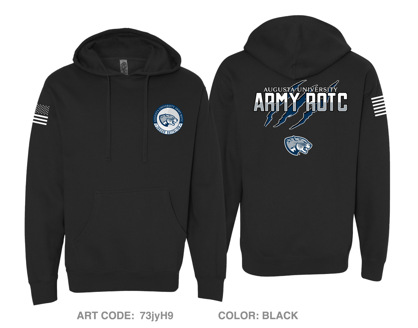 Augusta University Army ROTC Comfort Unisex Hooded Sweatshirt - 73jyH9