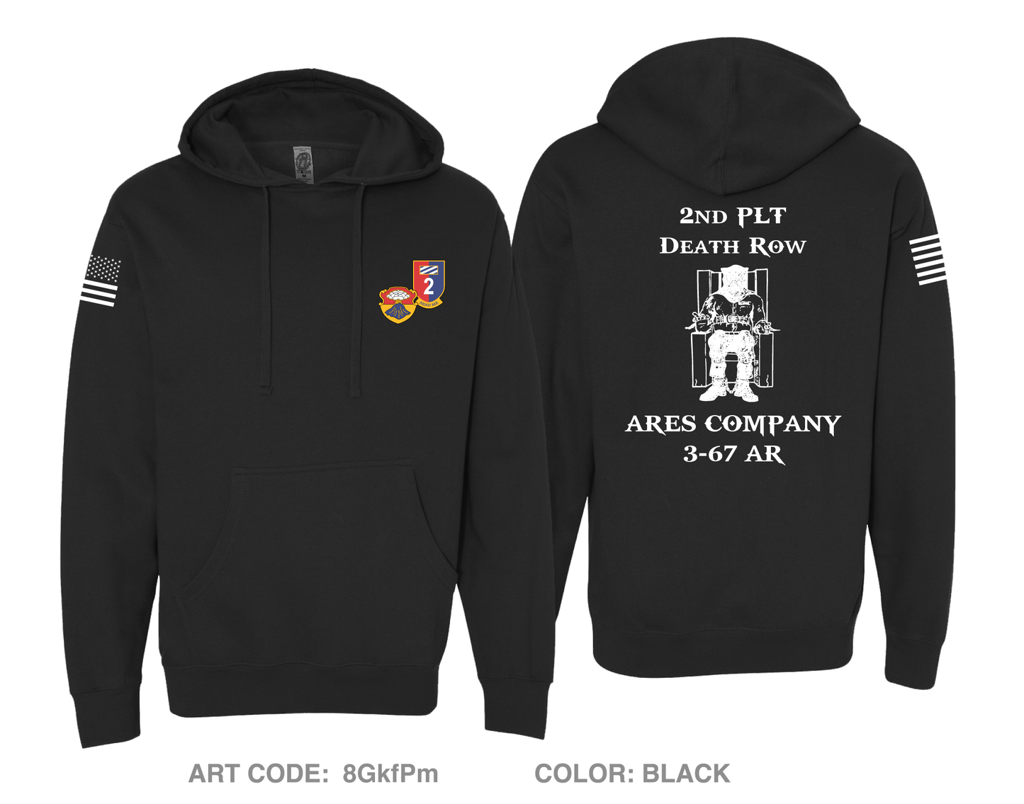 A CO. 3-67 AR Comfort Unisex Hooded Sweatshirt - 8GkfPm