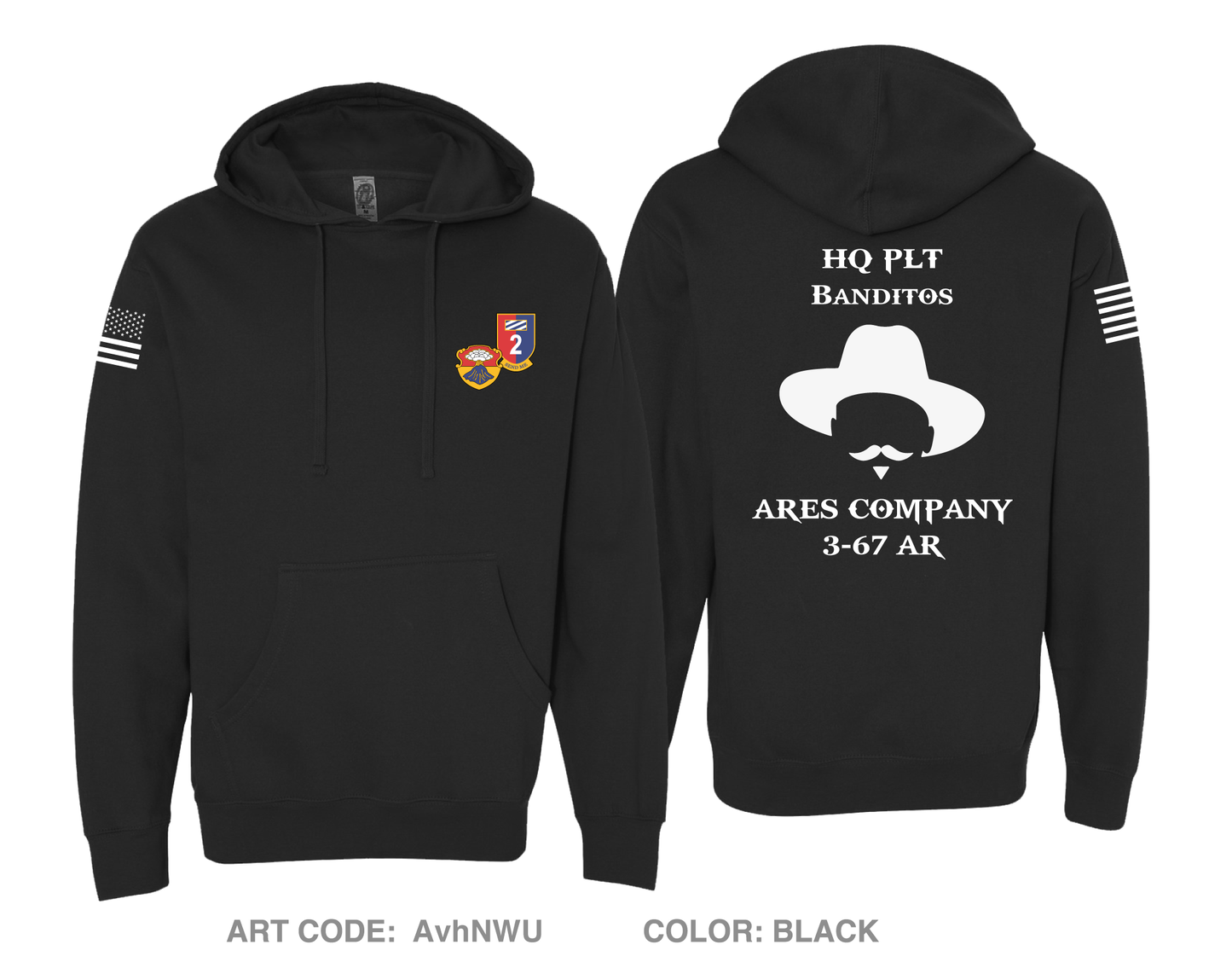 A CO. 3-67 AR Comfort Unisex Hooded Sweatshirt - AvhNWU