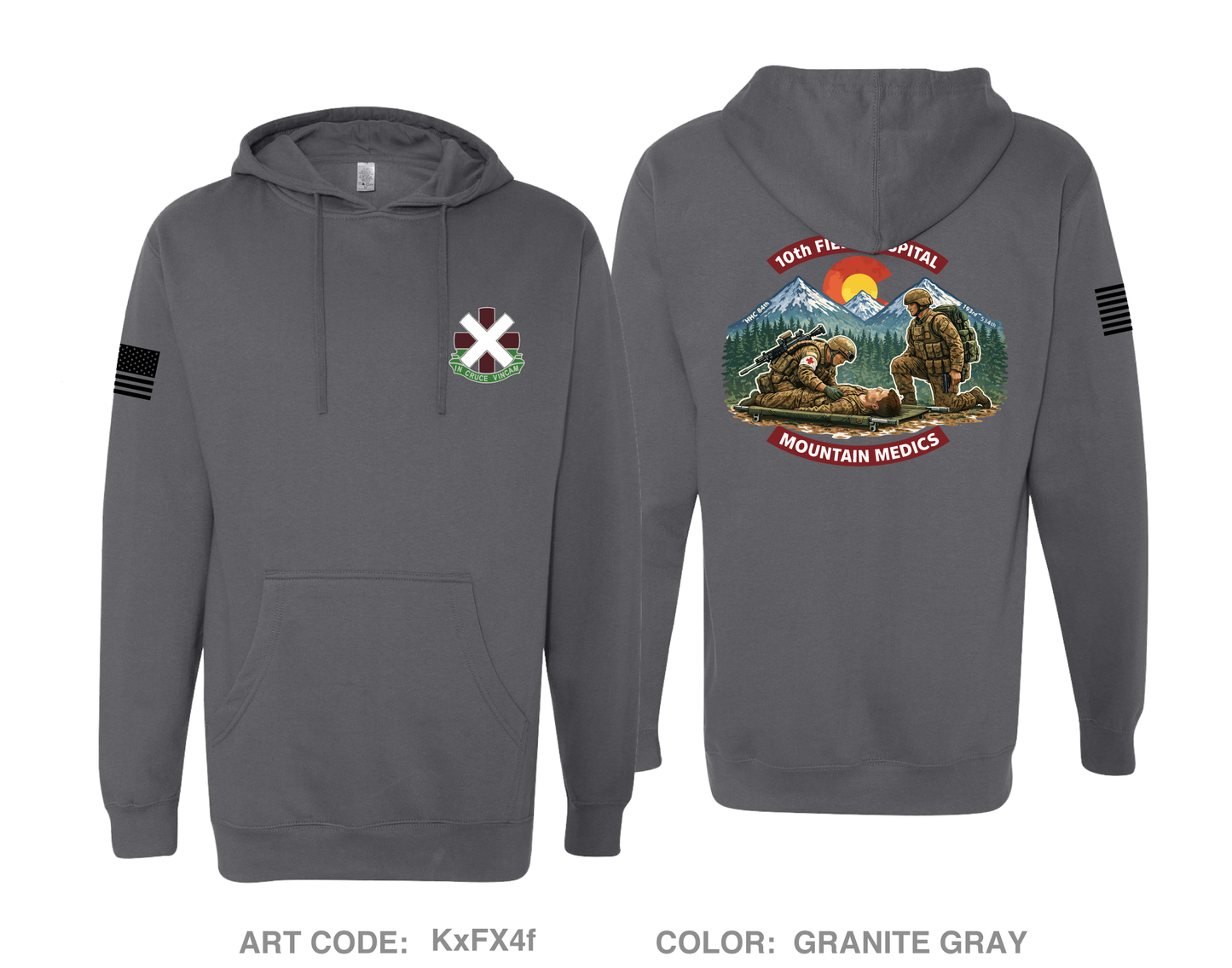 10th Field Hospital Store 1 Comfort Unisex Hooded Sweatshirt - KxFX4f
