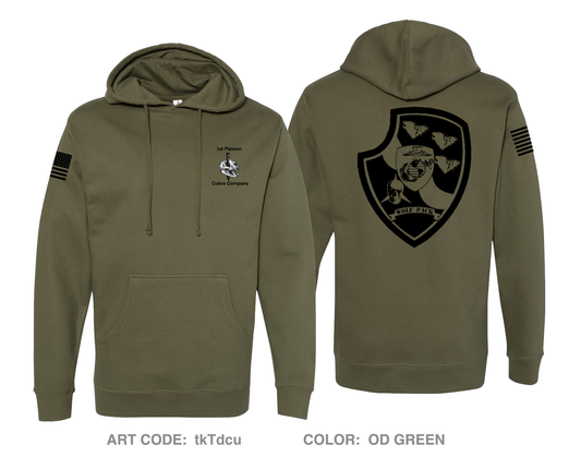 1st Platoon C Company 4th LAR Comfort Unisex Hooded Sweatshirt - tkTdcu