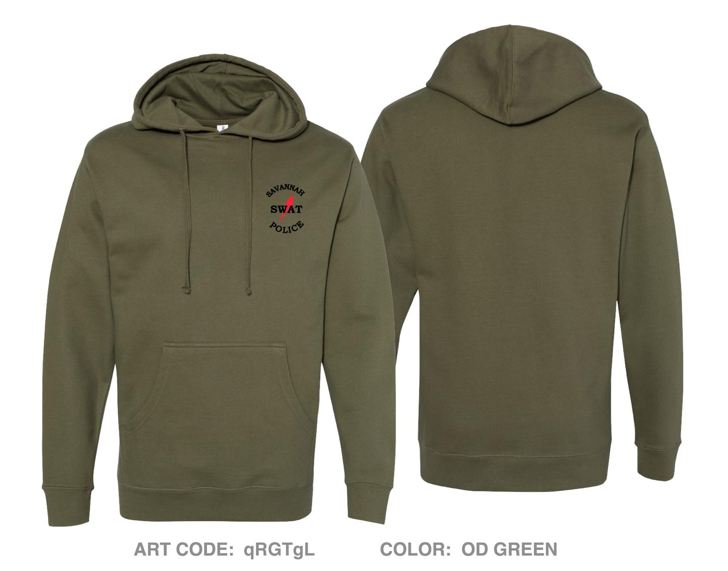 SAVANNAH SWAT Comfort Unisex Hooded Sweatshirt - qRGTgL