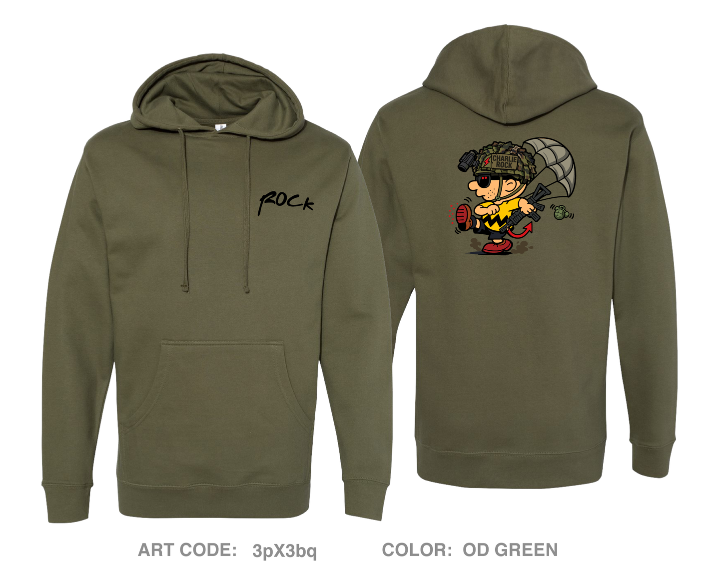 C Co 1-508 PIR, 3 BCT, 82nd ABD Fundraising Collection Comfort Unisex Hooded Sweatshirt - 3pX3bq