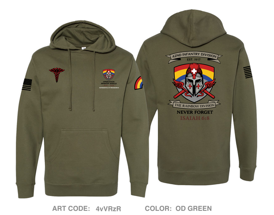 42ID MEDICS Comfort Unisex Hooded Sweatshirt - 4vVRzR