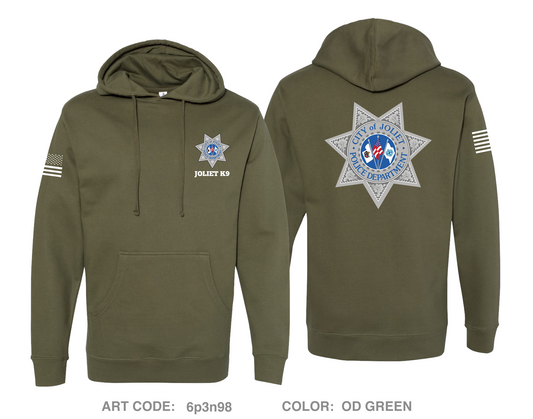 Joliet Police K9 Unit Comfort Unisex Hooded Sweatshirt - 6p3n98