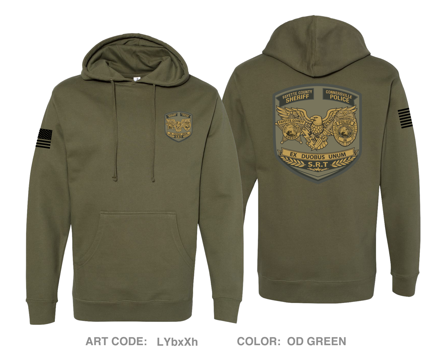 Connersville SWAT Comfort Unisex Hooded Sweatshirt - LYbxXh