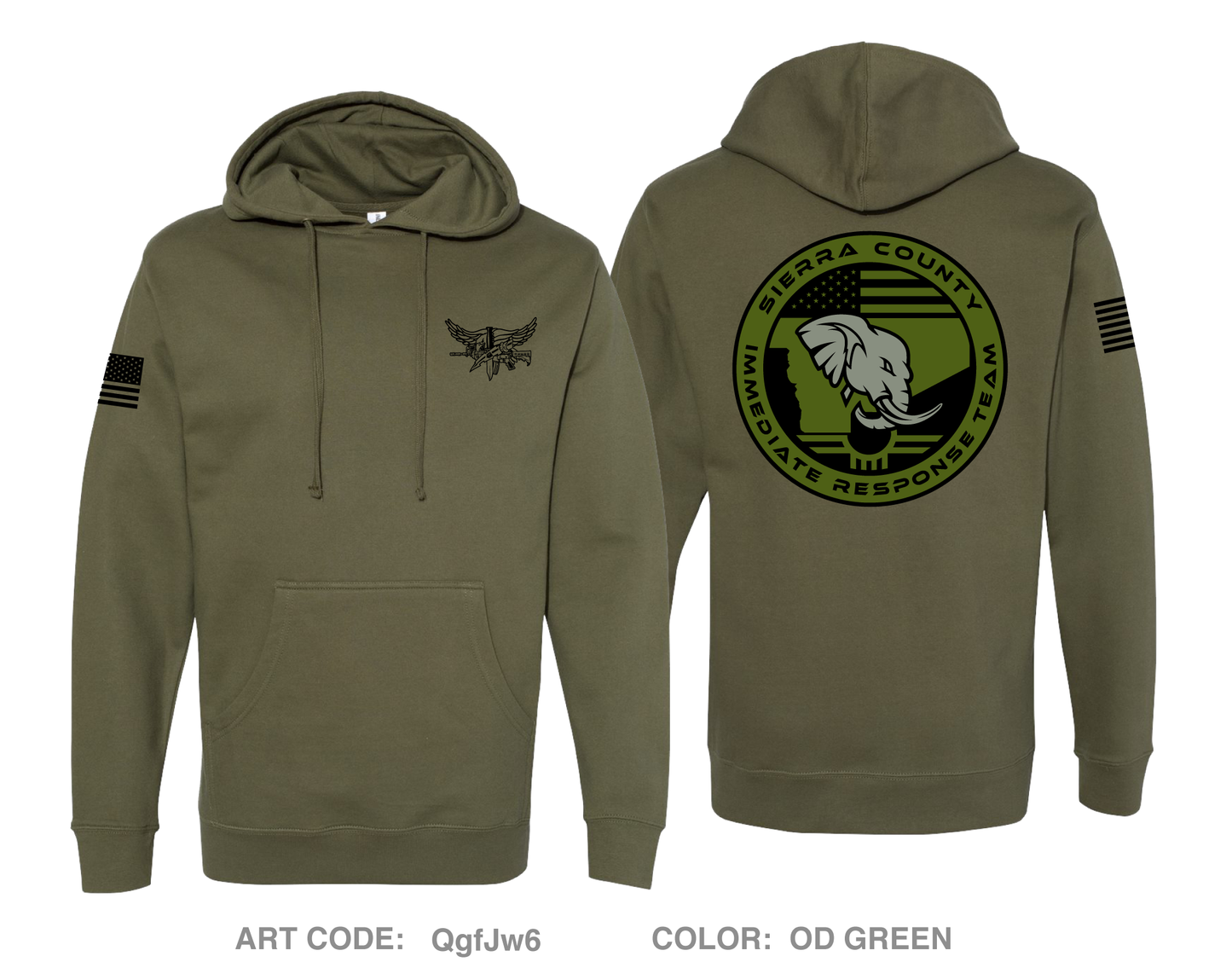 Sierra County IRT Comfort Unisex Hooded Sweatshirt - QgfJw6