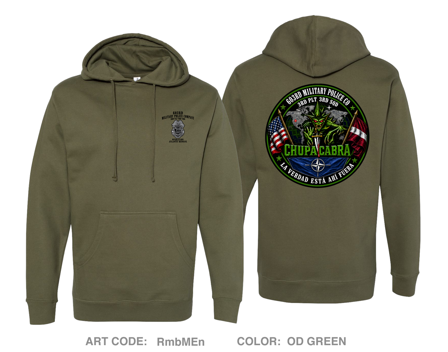 603rd military police company Comfort Unisex Hooded Sweatshirt - RmbMEn
