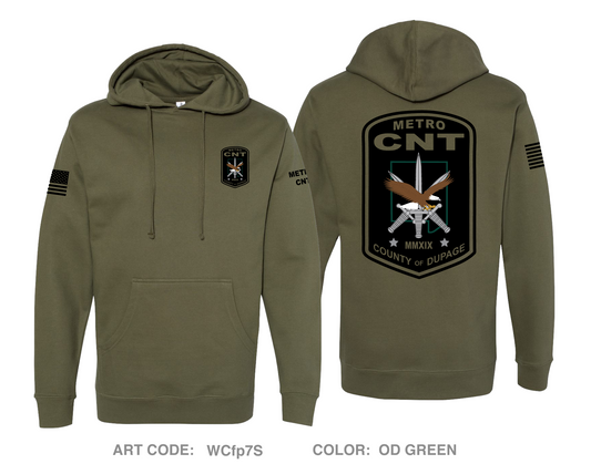 METRO CNT Comfort Unisex Hooded Sweatshirt - WCfp7S